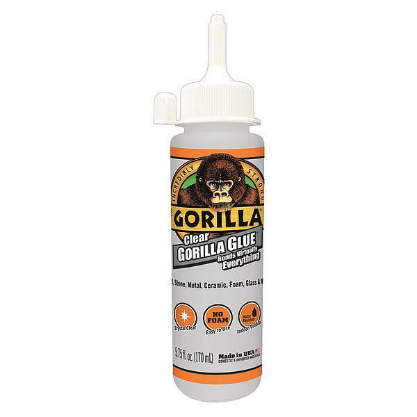 Glue, 5.75 oz, Bottle, Clear