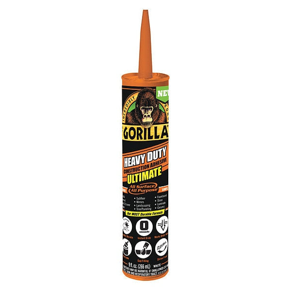 Adhesive, Ultimate Series, Black, 9 oz, Cartridge