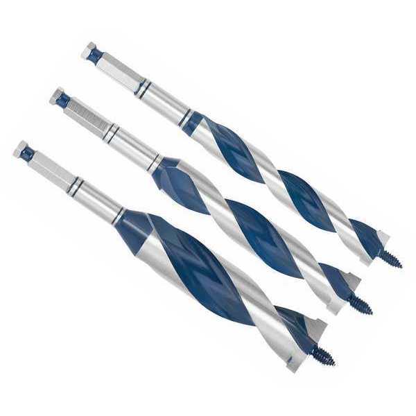 Wood Drilling Bit Set, 1/4