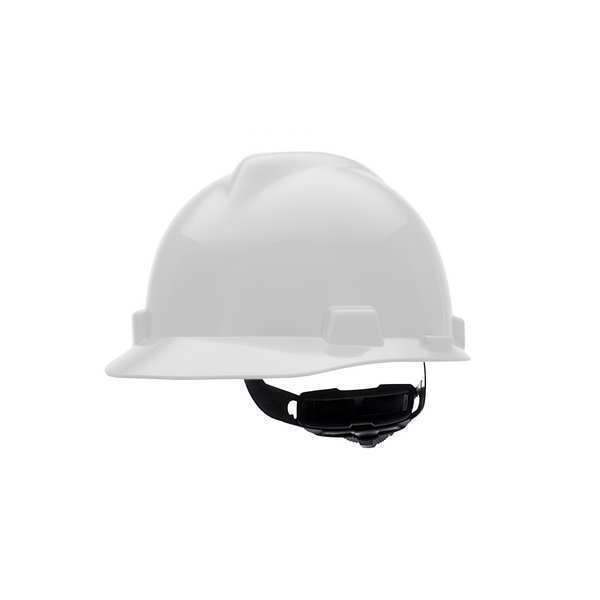 Front Brim Hard Hat, Type 2, Class E, Ratchet (4-Point), White