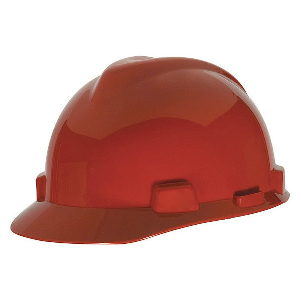 Front Brim Hard Hat, Type 2, Class E, Ratchet (4-Point), Red