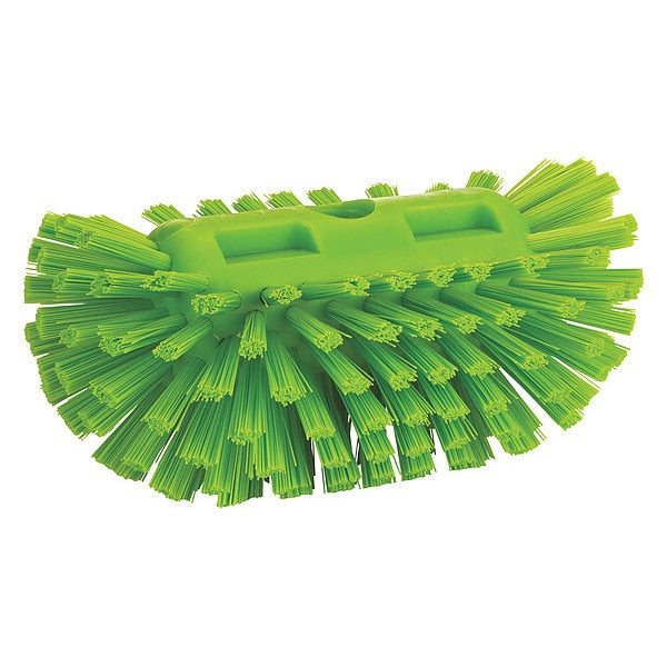5 1/10 in W Tank Brush, Stiff, 8 21/64 in L Brush, Lime, 8 33/100 in L Overall