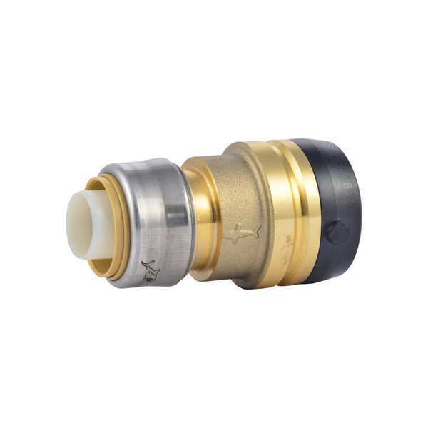 DZR Brass Reducing Coupling, 1-1/4 in Tube Size