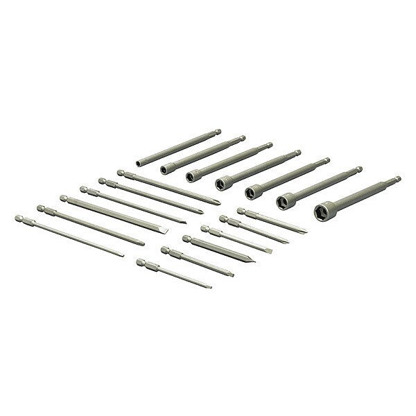 Bit Set, Steel, 19 Pieces, Hand Application