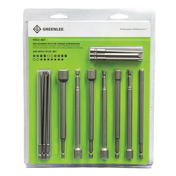 Bit Set, Steel, 19 Pieces, Hand Application