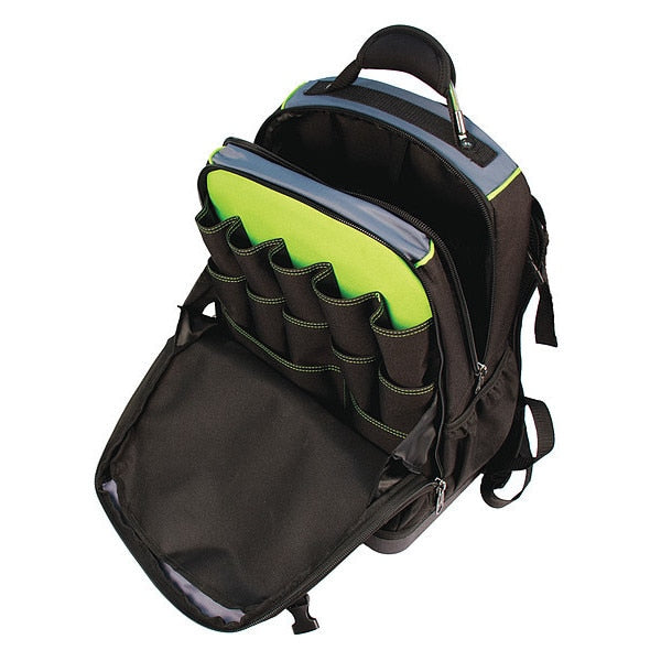 Tool Bag, Polyester, 27 Pockets, Black