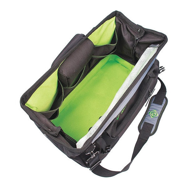 Tool Bag, Polyester, 19 Pockets, Black