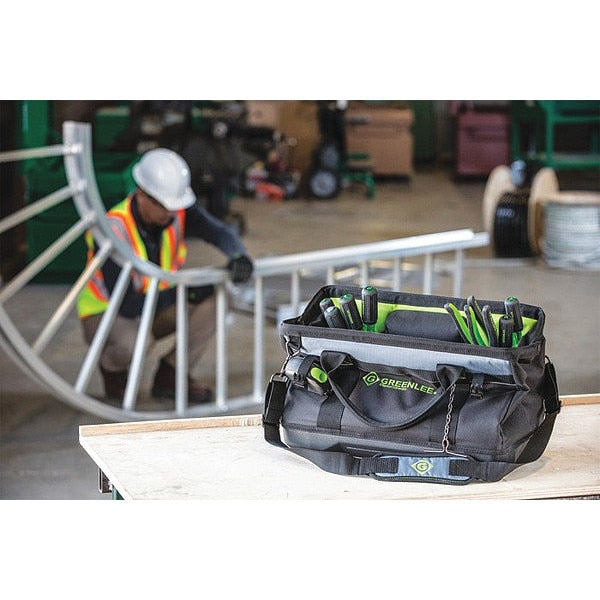 Tool Bag, Polyester, 19 Pockets, Black