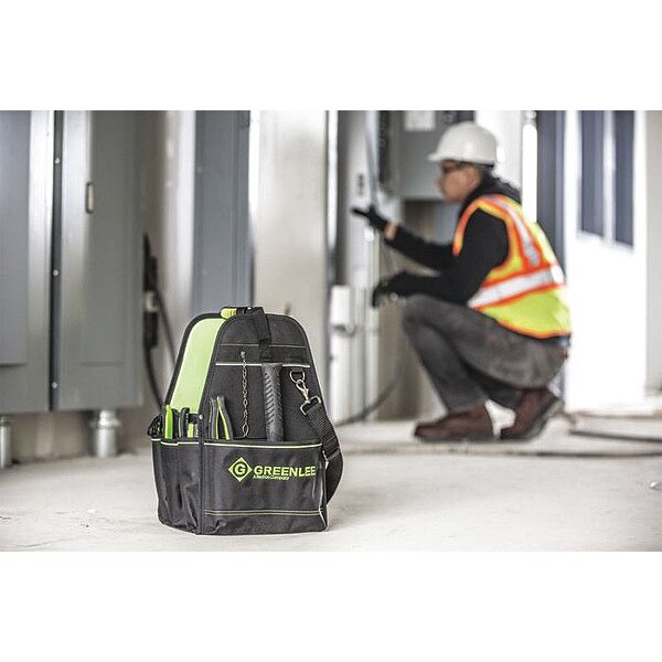Tool Bag, Polyester, 27 Pockets, Black