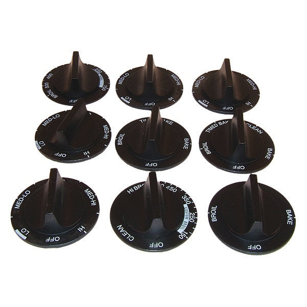 Electric Range Knob Set, Whirpool, PK9