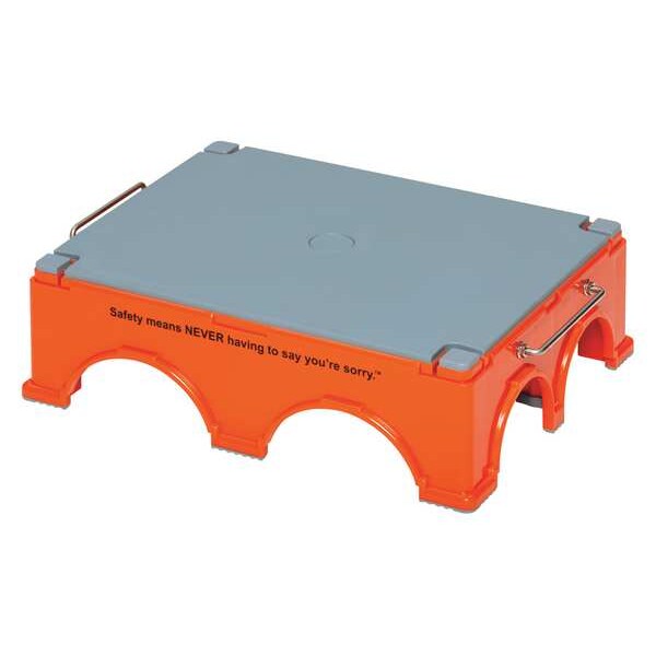 Step Stand Kit, Orange, Plastic, PK4