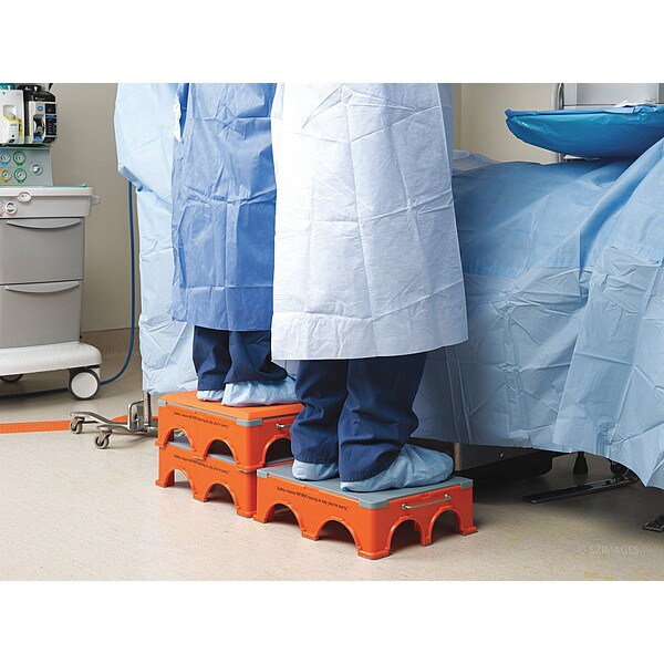 Step Stand Kit, Orange, Plastic, PK4
