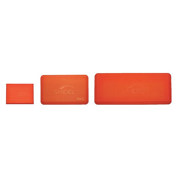 Antifatigue Mat, Orange, 2 ft. 6
