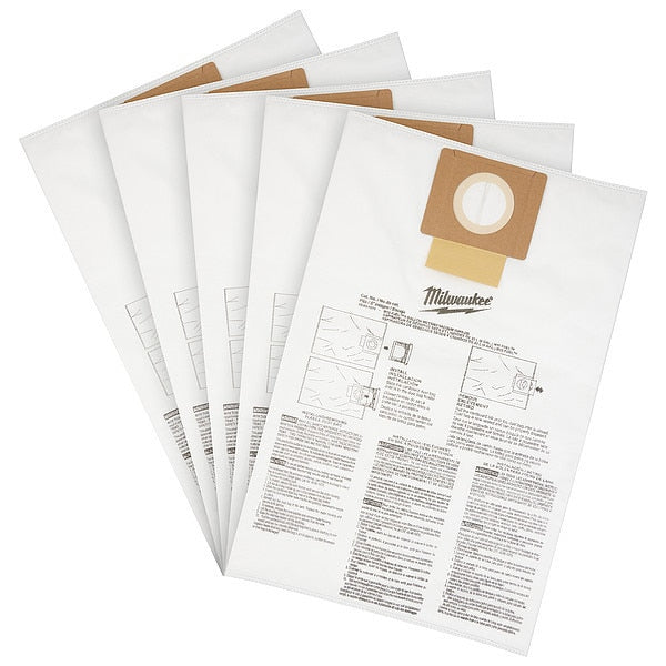 Fleece Dust Bags for M18 FUEL 6 Gallon Wet/Dry Shop Vacuum (5 pk)