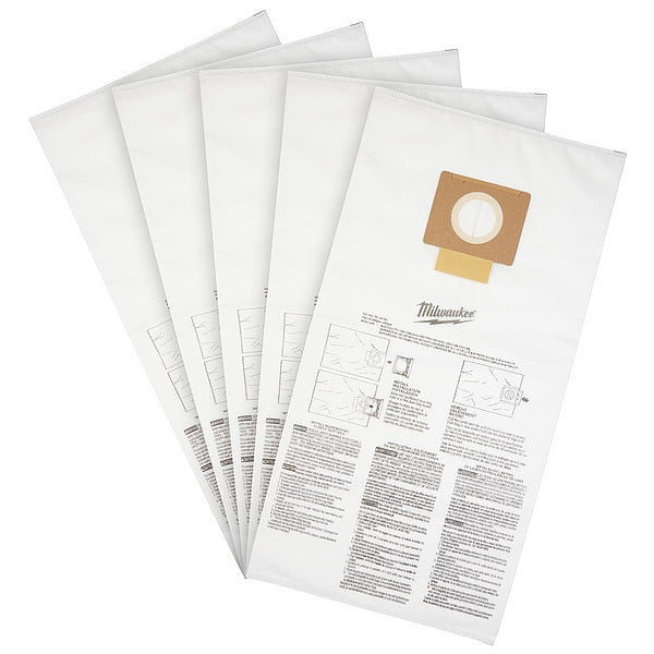 Fleece Dust Bags for M18 FUEL 9 Gallon Wet/Dry Shop Vacuum (5 pk)