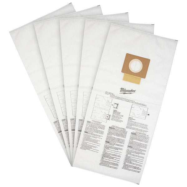 Fleece Dust Bags for M18 FUEL 12 Gallon Wet/Dry Shop Vacuums (5 pk)