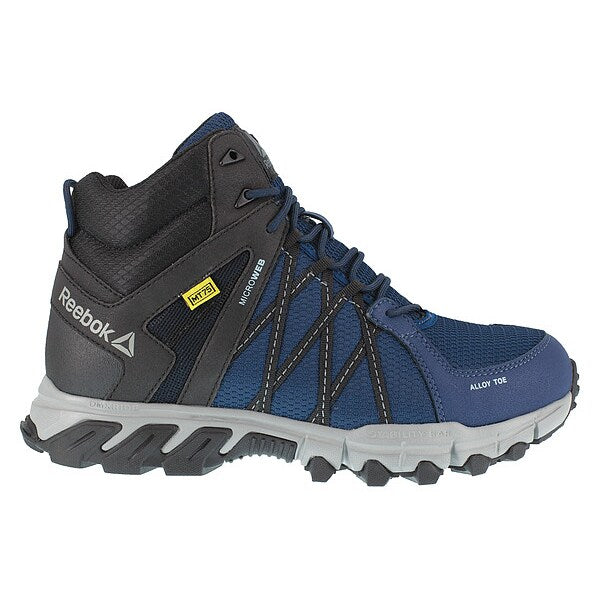 Size 8-1/2 Men's Athletic High-Top Alloy Work Shoe, Blue