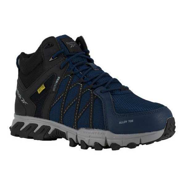 Size 16 Men's Athletic High-Top Alloy Work Shoe, Blue