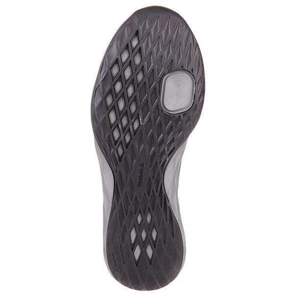 Safety Shoe, 9-1/2, M, Black, Steel, PR
