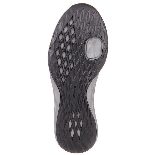 Safety Shoe, 7-1/2, W, Black, Steel, PR