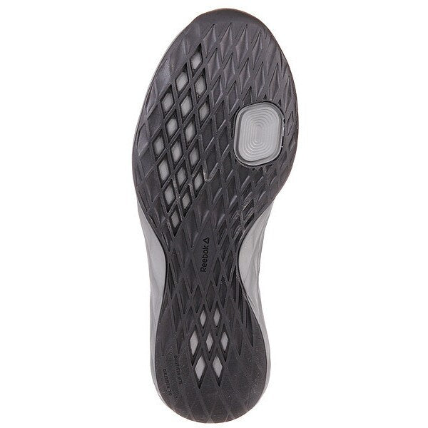 Safety Shoe, 8, W, Black, Steel, PR