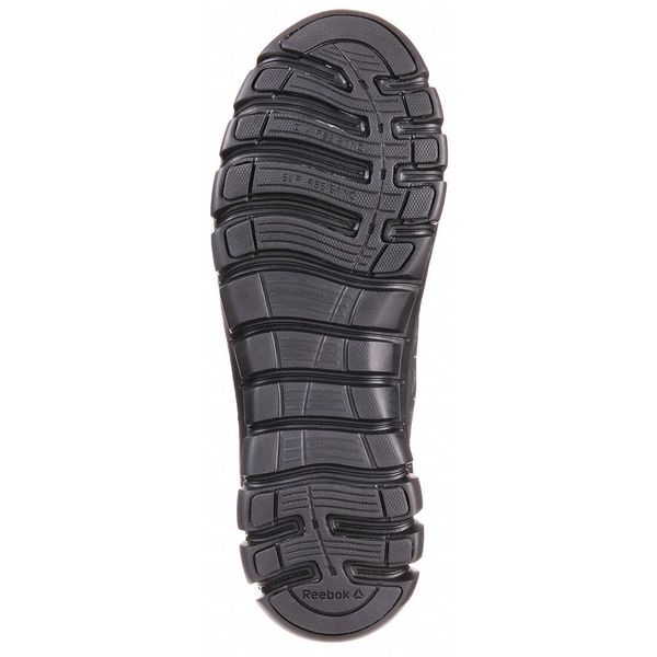 Safety Shoe, 7, W, Black, Composite, PR
