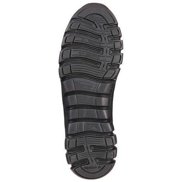 Safety Shoe, 8-1/2, W, Black, Composite, PR
