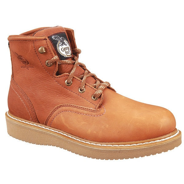 Size 11 Men's 6 in Work Boot Steel Work Boot, Light Brown