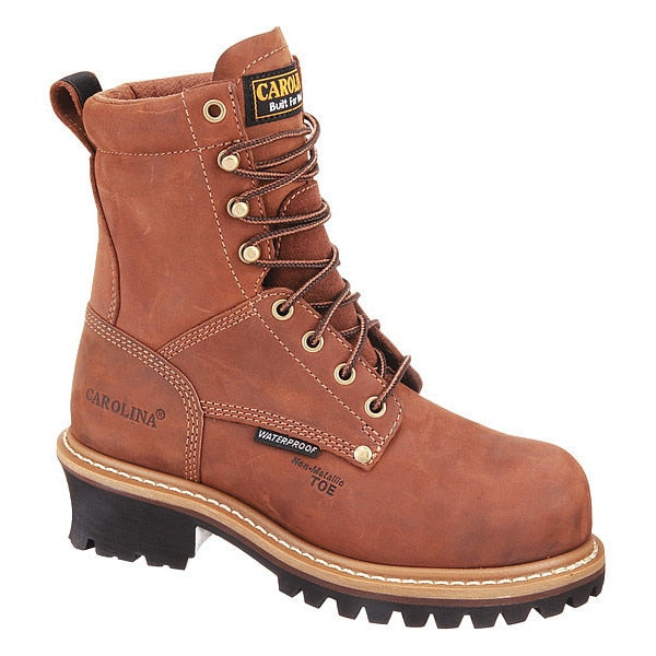 Size 11 Women's Logger Boot Composite Work Boot, Brown