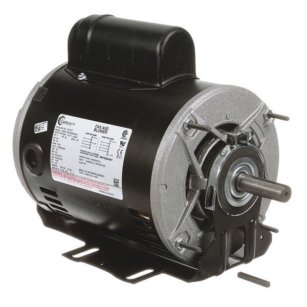 Capacitor-Start Belt Drive Motor, 1/2 HP, 56 Frame, 115/208-230V AC Voltage, 1,725 Nameplate RPM