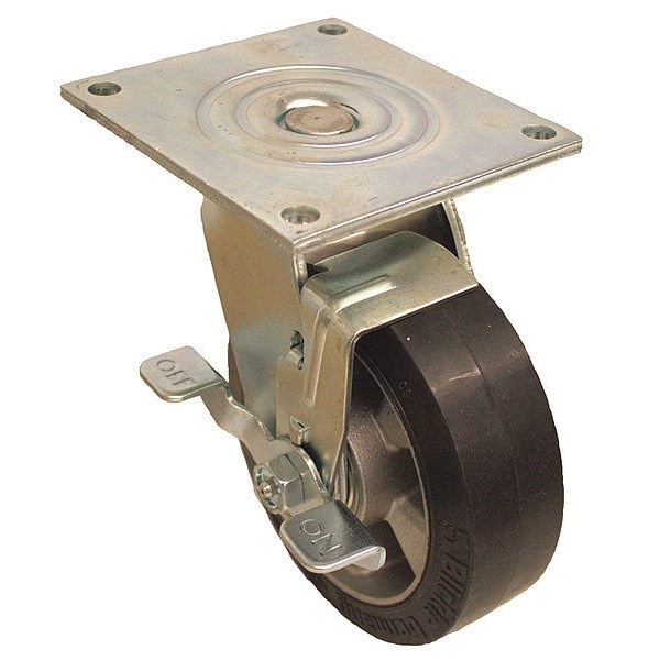 Standard Plate Caster, Swivel, 880 lb.