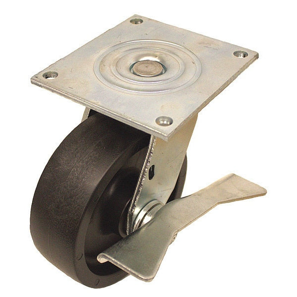 Plate Caster, 650 lb. Load Rating