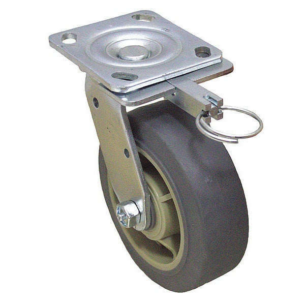 Standard Plate Caster, Swivel, 350 lb.