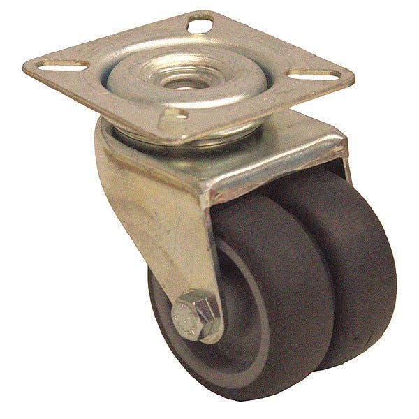 Standard Plate Caster, Swivel, 175 lb.