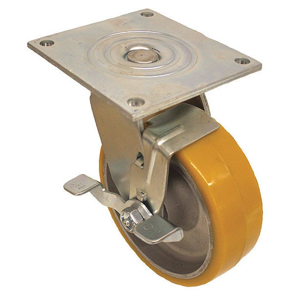 Standard Plate Caster, Swivel, 1250 lb.