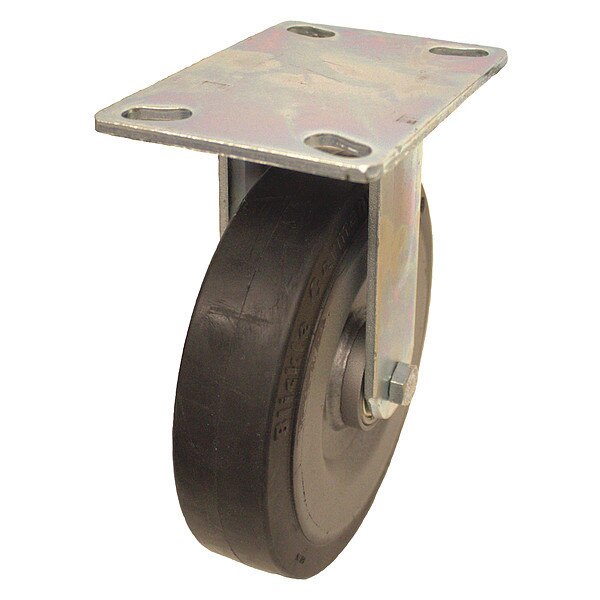 Kingpinless Plate Caster, Rigid, 1320 lb.