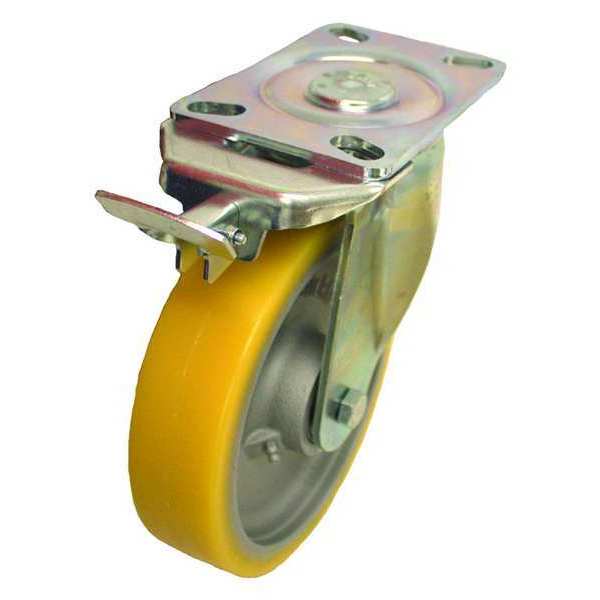 Standard Plate Caster, Swivel, 2000 lb.