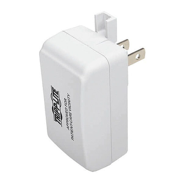 USB Wall Outlet Charger, White