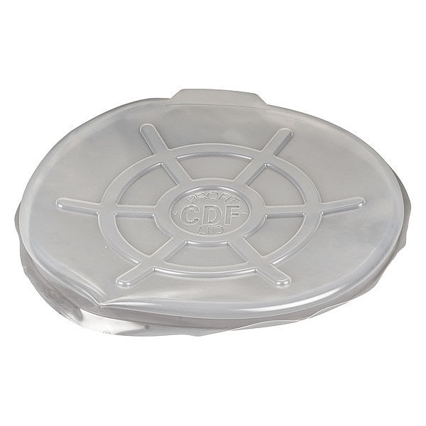 Drum Cover, Clear, Polyethylene, 55 gal