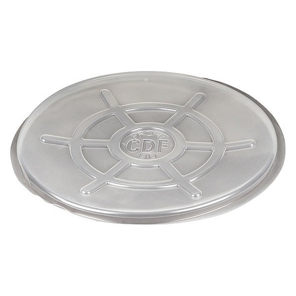 Drum Cover, Clear, Polyethylene, 55 gal