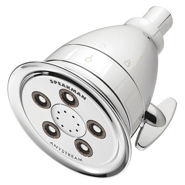 Shower Head, Polished Chrome, Wall