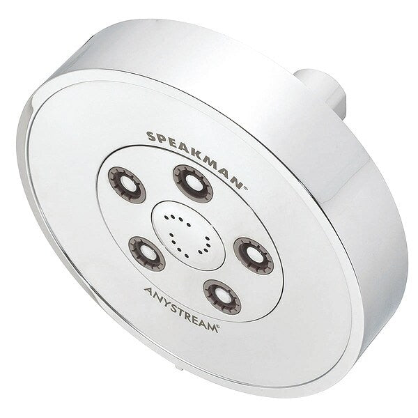 Shower Head, Polished Chrome, Wall