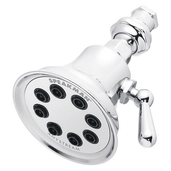 Shower Head, Polished Chrome, Wall