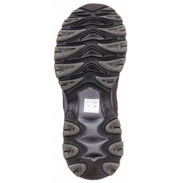Athletic Work Shoes, 7, M, Black, Mens, PR