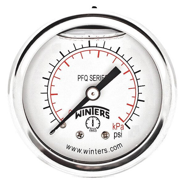 Pressure Gauge, 0 to 600 psi, 1/8 in MNPT