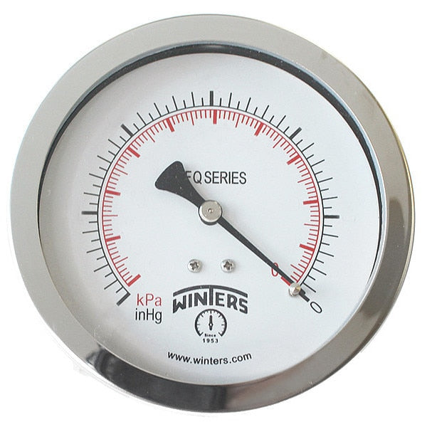 Pressure Gauge, 0 to 100 psi, 1/4 in MNPT