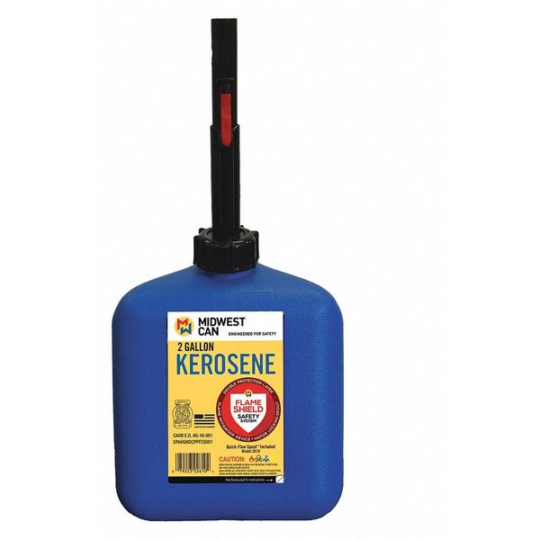 2 gal Blue HDPE Kerosene Can