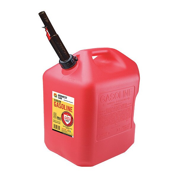 6 gal Red HDPE Gas Can