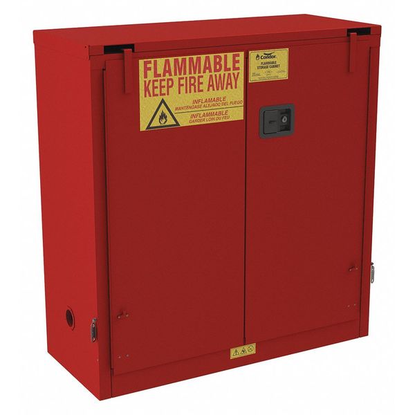 Steel Flammable Safety Storage Cabinet, 43 in W, 45 1/2 in H