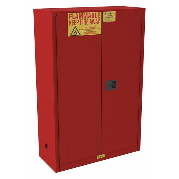 Steel Flammable Safety Storage Cabinet, 43 in W, 66 1/2 in H